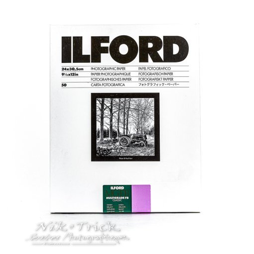 Ilford Fibre Base Classic 10"x8" is a premium quality, variable contrast black and white paper on a 255g/m² fibre base.