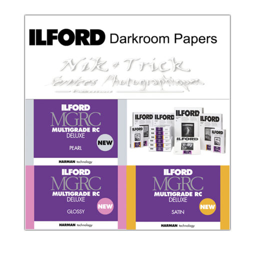 Ilford Multigrade V RC Deluxe 5th Gen Paper ~ Pearl, Satin, Glossy ~ 7"x9.5"