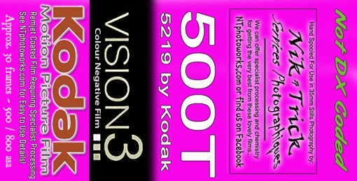 Kodak Vision3 500T Motion Picture Film