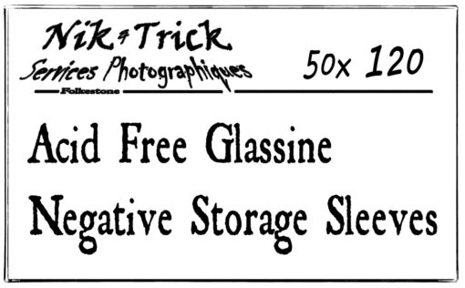 Negative Glassine Storage Sleeves 120 ~ 50 Pack ~ (Half the Price of Kenro!)