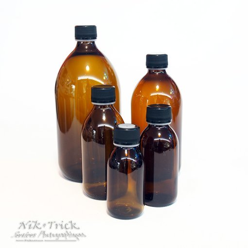 Brown Glass Chemical Storage Bottles 100ml to 1000ml