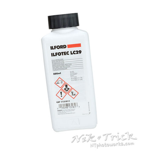 Ilford Ilfotec LC29 B&W Film Developer is highly concentrated thus is flexible and economic to use.   It is based on the technology used in Ilfotec HC developer but is formulated for smaller volume film processing...ideal for the home developer then right?