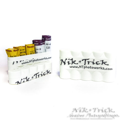Five 120 Roll Film Case by Nik & Trick ~ White