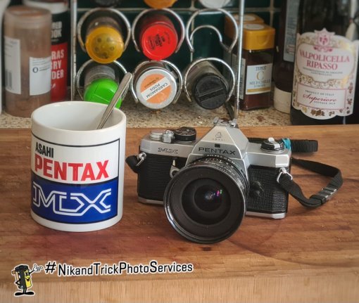 Pentax MX Logo mug by Nik & Trick