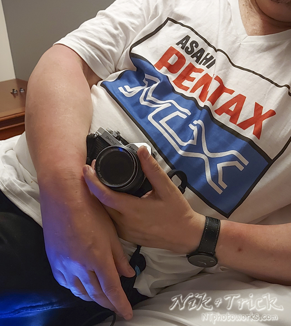Pentax MX Logo Tee Shirt by Nik & Trick
