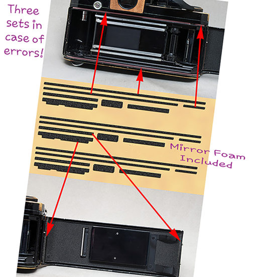 Replacement Light Seal Kit ~ Nikon F2 - Image 2