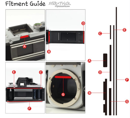 Nikon F2 Replacement Light Seal Kit