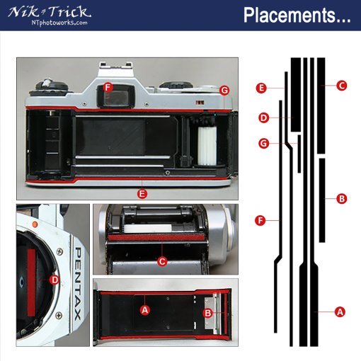 Replacement Light Seal Kit Pentax ME