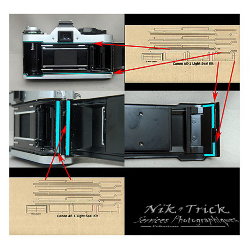 Replacement Light Seal Kit ~ Canon AE-1 - Image 2