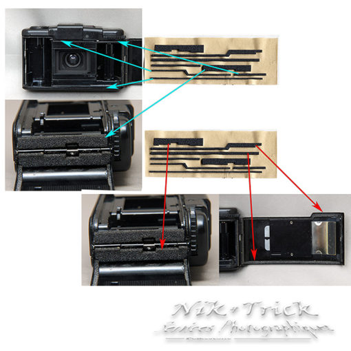 Replacement Light Seal Kit ~ Olympus XA2 & XA1 - Image 3