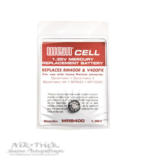 Wein Cell MRB400 Mercury Free 1.35v Replacement Battery ~ (Pentax SPII etc)