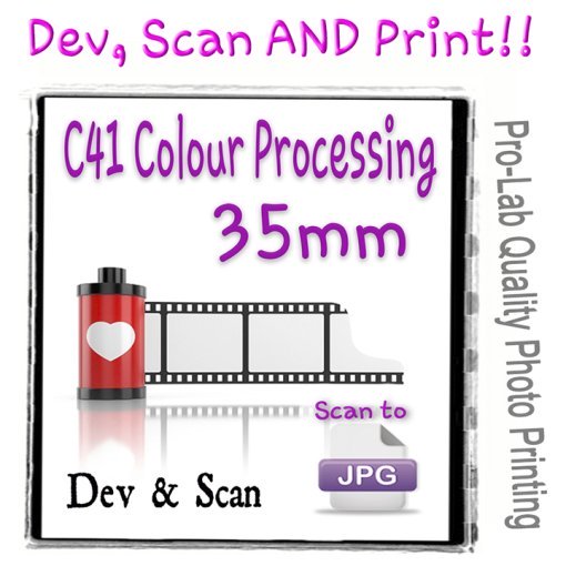 C41 Process for 35mm Films Develop, Scan & Prints Package Deals