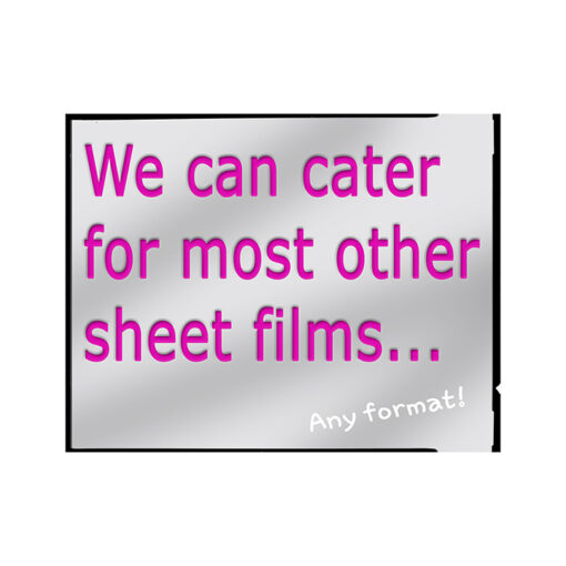 All Other Sheet Film Sizes and Formats