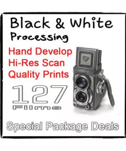 127 Films B&W Develop & Scan & Prints