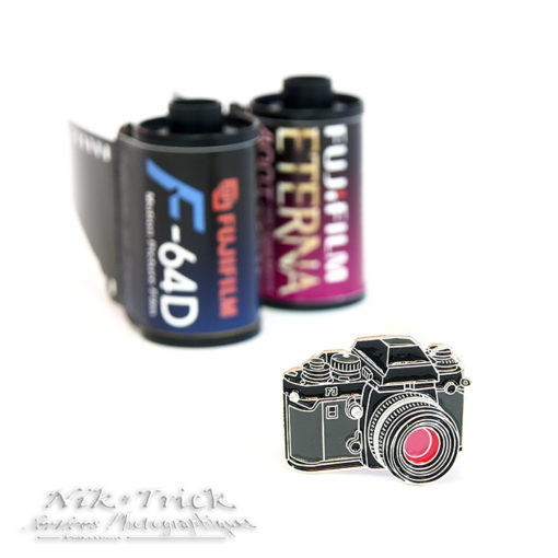Nikon F3 Classic 35mm Camera Enamel Camera Pin Badge
