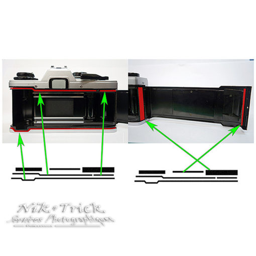 Replacement Light Seal Kit ~ Olympus OM10 - Image 3