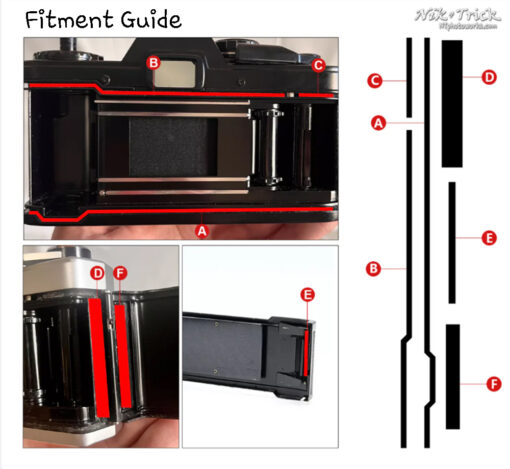 Olympus OM10 Replacement Light Seal Kit
