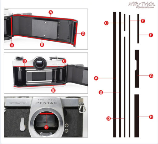 Replacement Light Seal Kit Pentax K1000