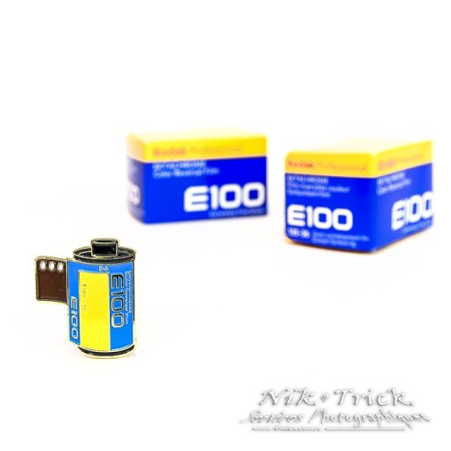 Kodak E100 New Ektachrome Enamel Pin Badge for Film Lovers