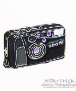 Yashica T4 T5 35mm CompactCamera Enamel Pin Badge