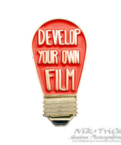 Darkroom Safelight "Develop Your Own Film" Enamel Pin Badge