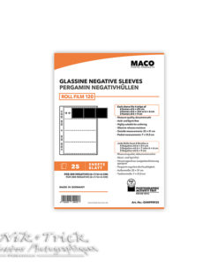 Negative Glassine Storage Sleeves 120 Medium Format (6x6, 6x7) ~ 25 Sheets