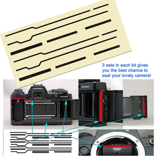 Replacement Light Seal Kit ~ Contax 139 Quartz & Yashica FX-D, FX3, FX3 Super 2000 - Image 2
