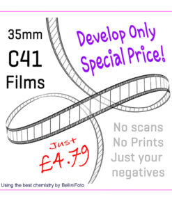 C41 Develop Only for 35mm Films at a Very Special Price!