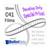 C41 Develop Only for 35mm Films at a Very Special Price!