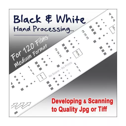 120 620 Black & White Film Hand Processing & Scan