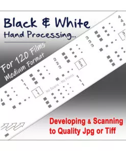 120 620 Black & White Film Hand Processing & Scan