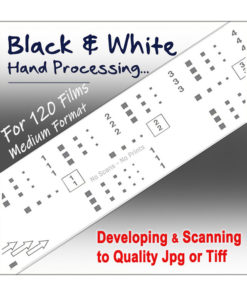 120 620 Black & White Film Hand Processing & Scan