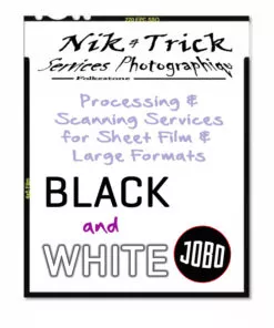 B&W Processing for 5x4 Sheet Films