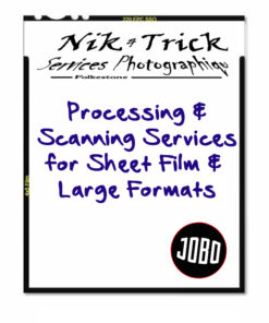 Alternative view of C41 Process for 5"x4" Sheet Films Develop Only & Scanning Options