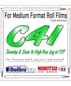 C41 Processing for 120 Medium Format Develop & Scan to Jpg or Tiff