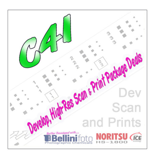 120 Films C41 Colour Process Develop High-Res Scan & Print Package Deals