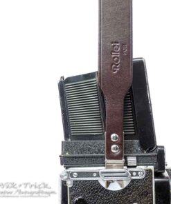 Rolleiflex Top Quality Full Length Leather Strap c/w "Scissor" Clips