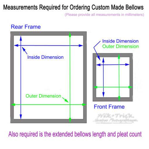 Custom Made Bellows for Medium Format Cameras ~ Red or Black - Image 2