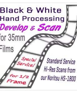 35mm B&W Processing Service for Half-Frame and 24x24mm