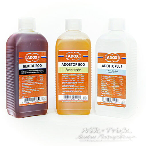 Adox Paper Developing Pack ~ Neutol Eco, Adostop & Adofix