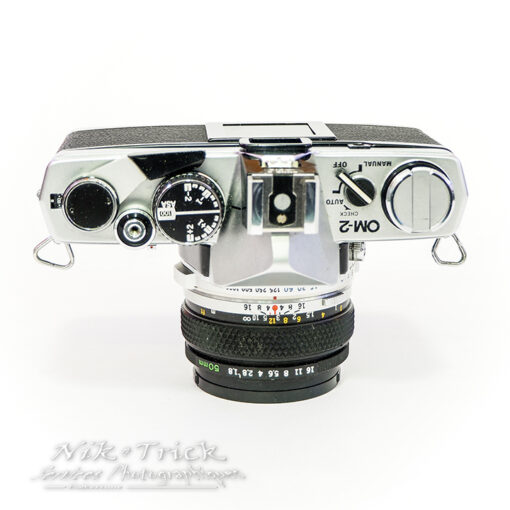 Olympus OM2 MD in Chrome c/w 50mm f1.8 Zuiko ~ Excellent +++ - Image 2