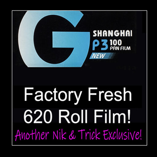 Shanghai GP3 100asa Black & White Film 620 Roll