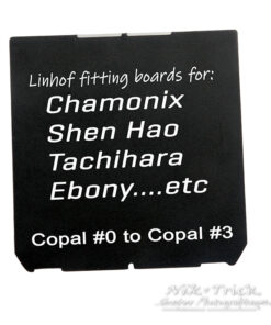 Chamonix, Sinar & Linhof Fit Smaller Boards ~ Copal #00 to Copal #3