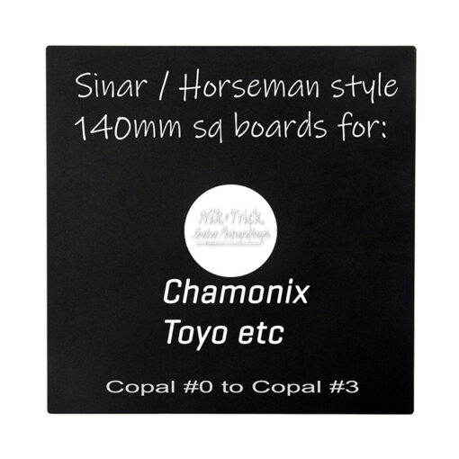 Chamonix Sinar & Gibellini Lens Boards