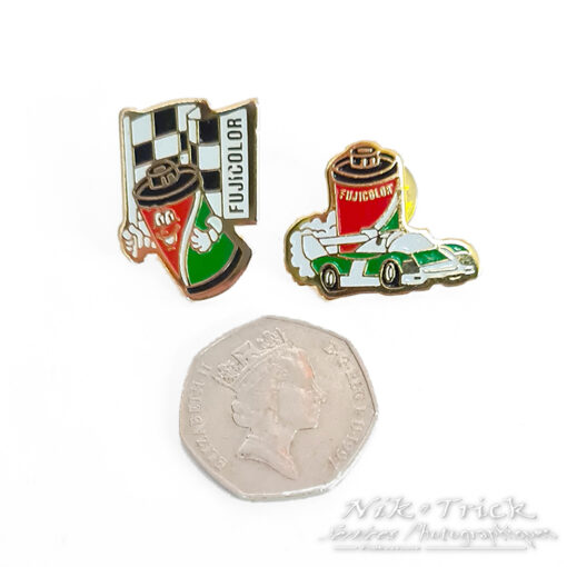 Vintage FujiColor Pin Badges New Old Stock