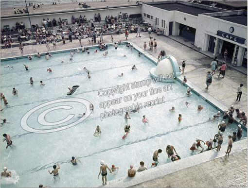 Folkestone Outdoor Swimming Pool, May 1964  ~ Fine Art Photographic Print
