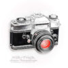 LeicaFlex 35mm SLR Camera Enamel Pin Badge
