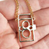 Rolleiflex Yashica Mamiya etc TLR Necklace Gold Plated Limited Edition