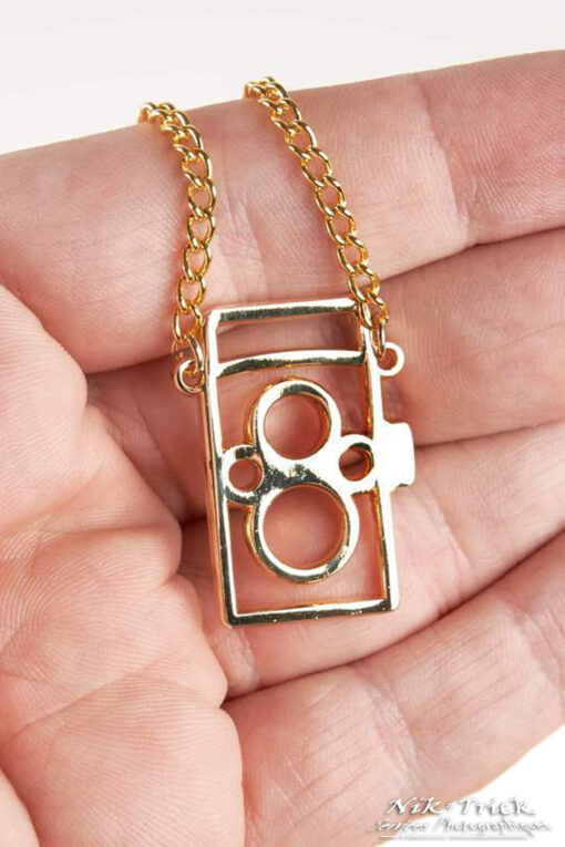 Rolleiflex Yashica Mamiya etc TLR Necklace Gold Plated Limited Edition