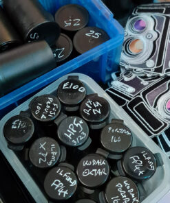 127 Films Cut & Hand Spooled because since day one we've been splicing 120 roll films down for spooling into reclaimed 127 backings